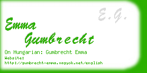 emma gumbrecht business card